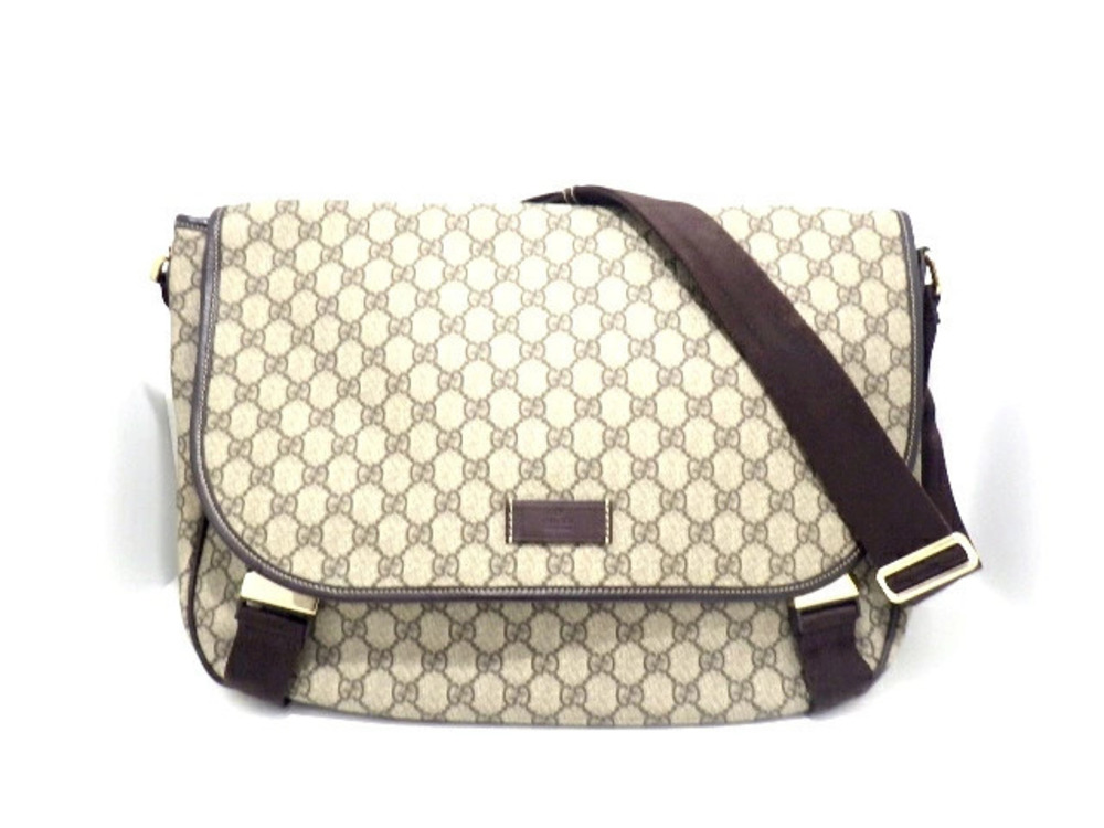 Gucci GG canvas shoulder bag Beige Cream brown